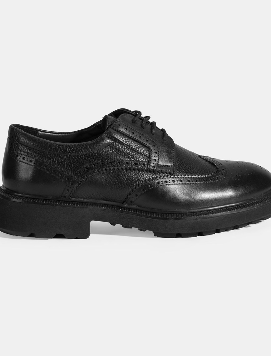 Erkek Siyah Bağcıklı Klasik Ayakkabı Erkek Siyah Bağcıklı Klasik Ayakkabı