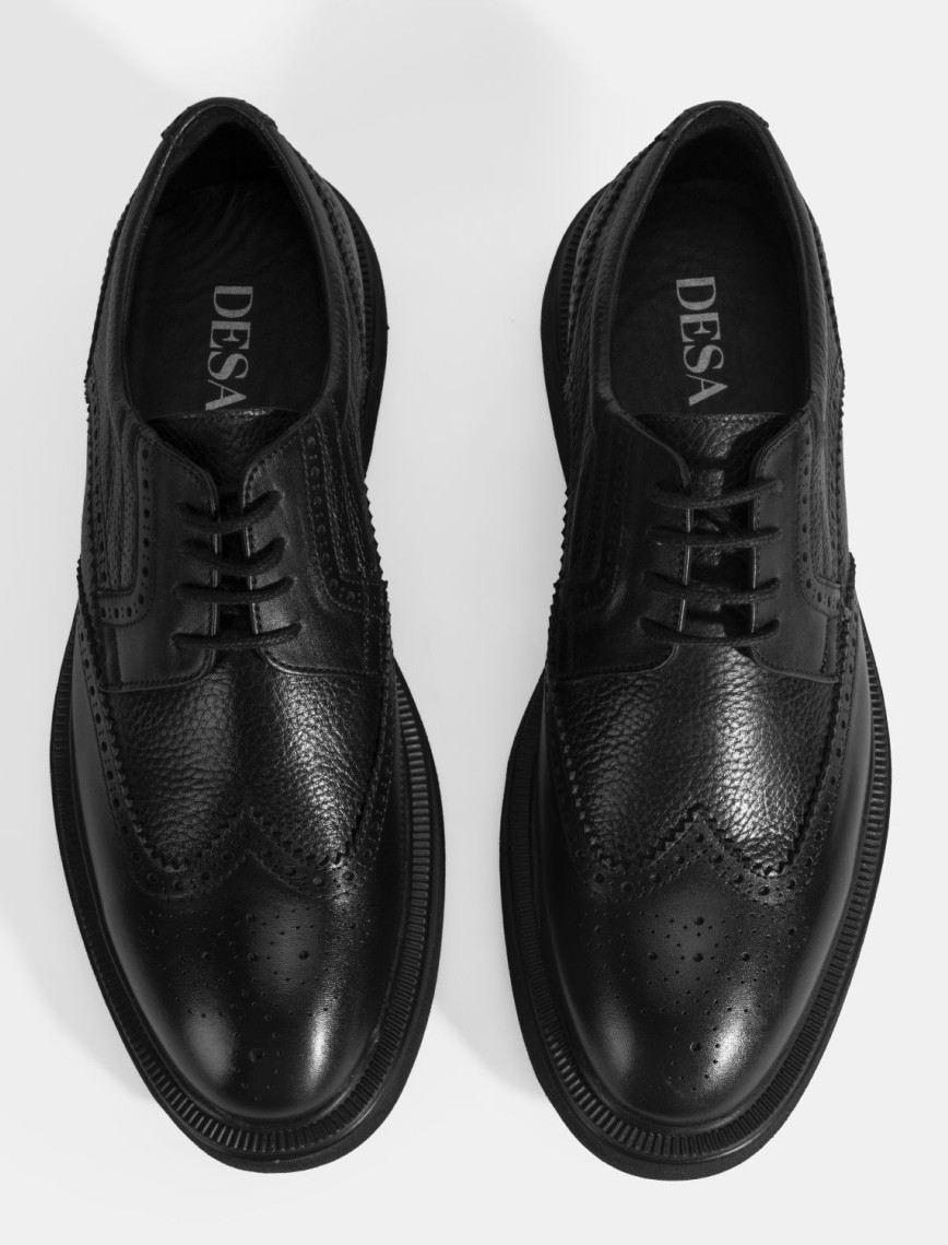 Erkek Siyah Bağcıklı Klasik Ayakkabı Erkek Siyah Bağcıklı Klasik Ayakkabı