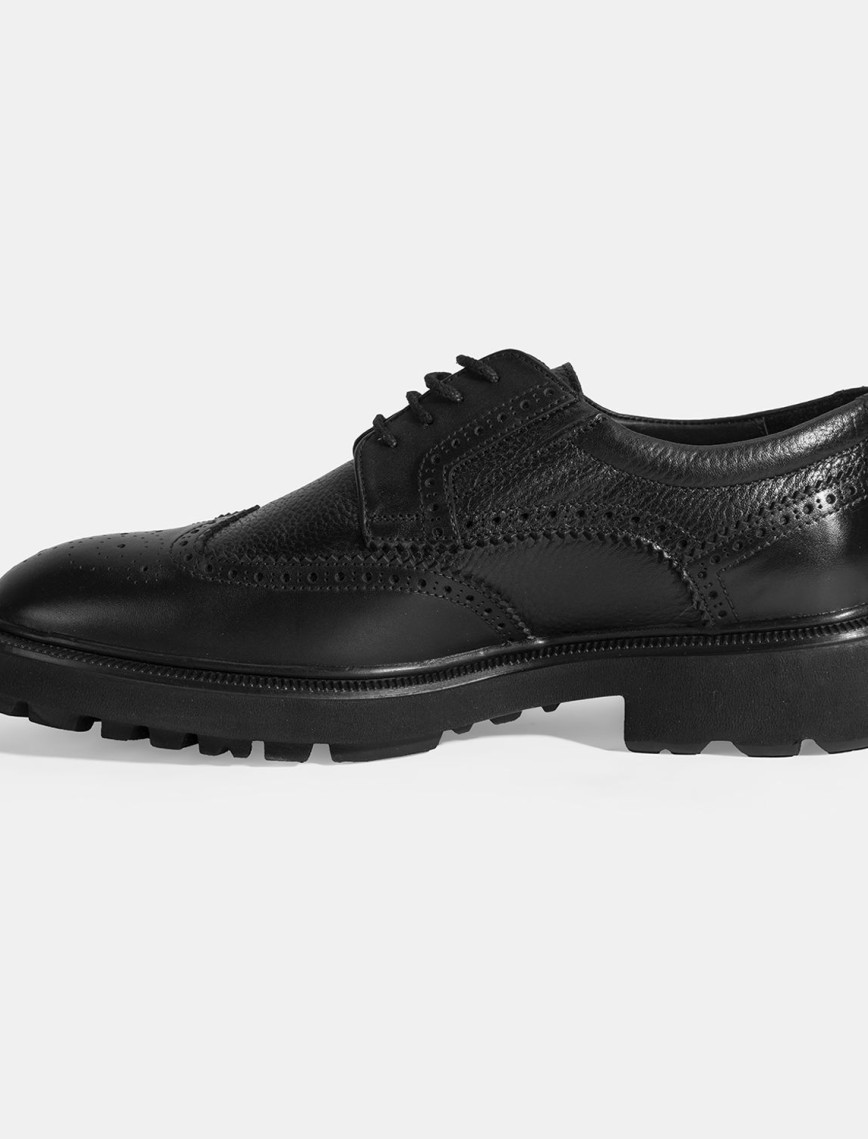 Erkek Siyah Bağcıklı Klasik Ayakkabı Erkek Siyah Bağcıklı Klasik Ayakkabı