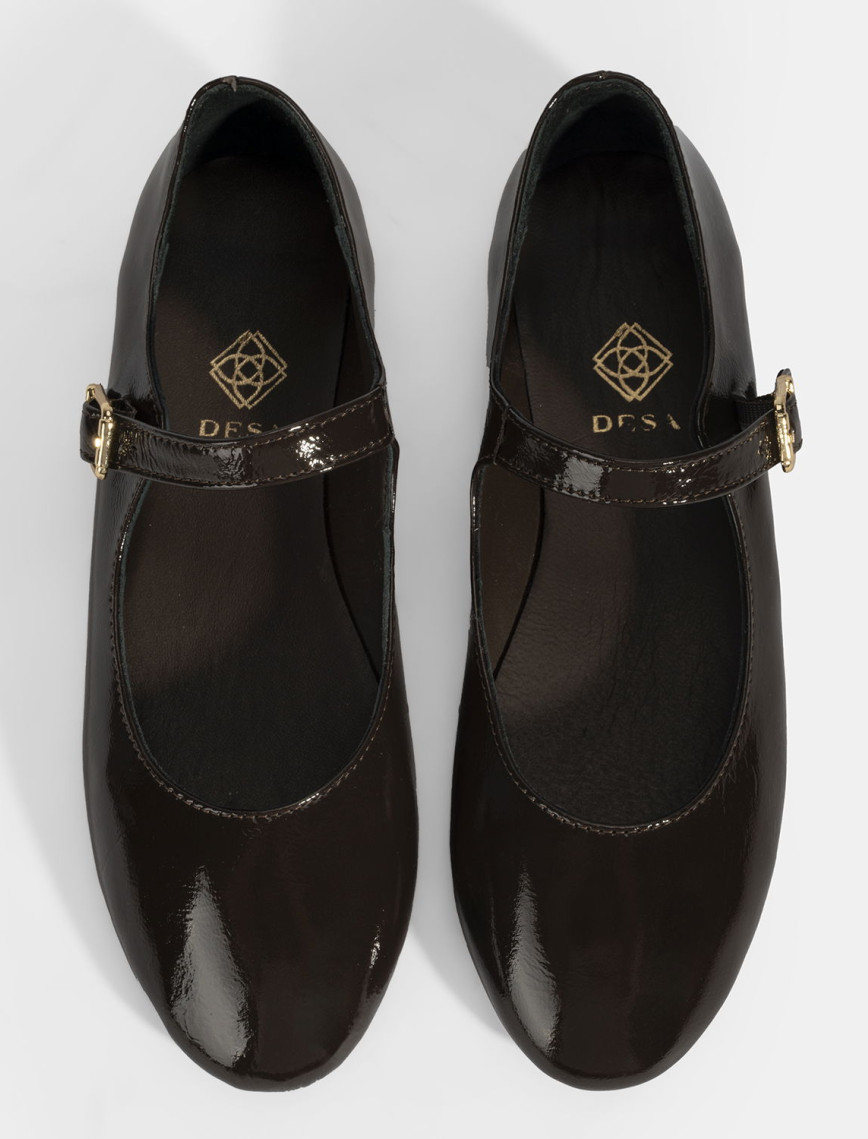 Kadın Kahve Ayarlanabilir Tokalı Deri Babet Kadın Kahve Ayarlanabilir Tokalı Deri Babet