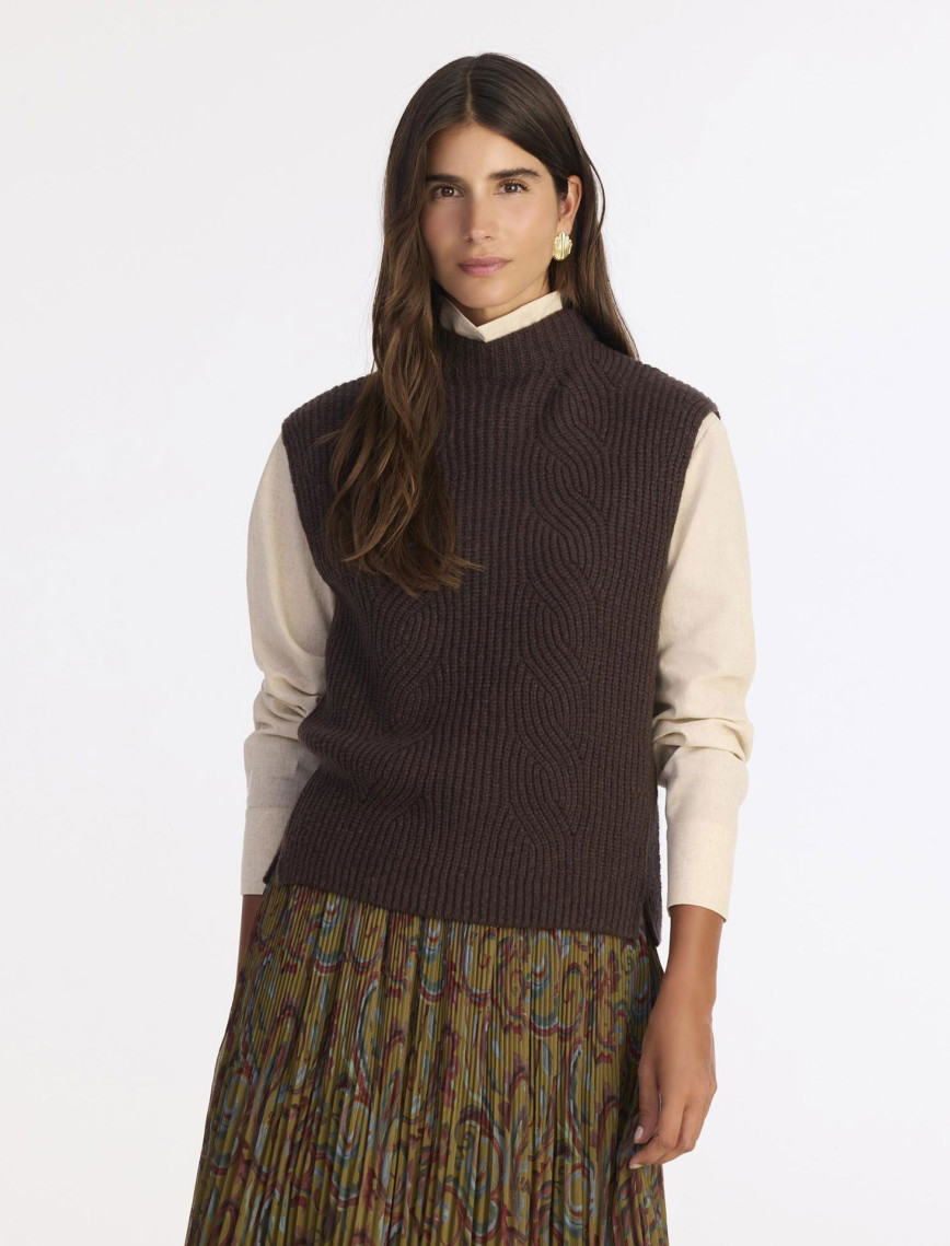 YARGICI Regular Yarım Balıkçı Yaka Kolsuz Kazak YARGICI Regular Yarım Balıkçı Yaka Kolsuz Kazak