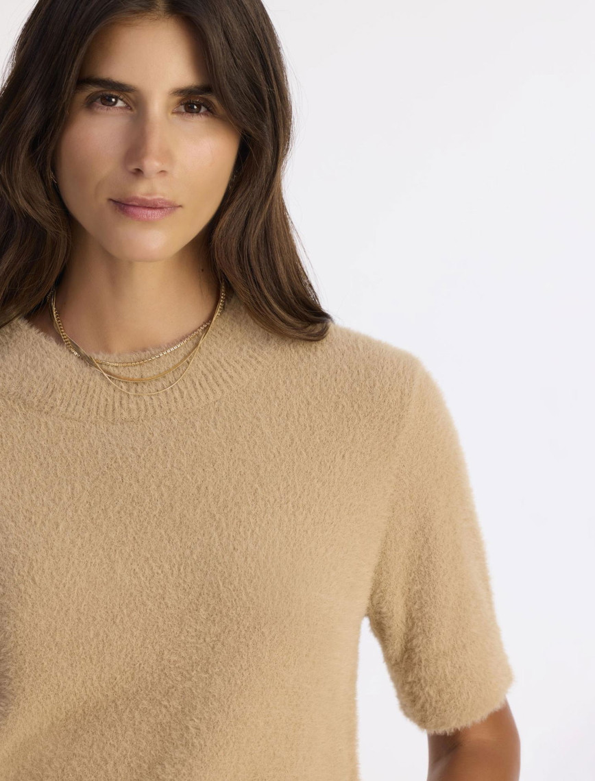 YARGICI Regular Dik Yaka Kısa Kol Kazak YARGICI Regular Dik Yaka Kısa Kol Kazak