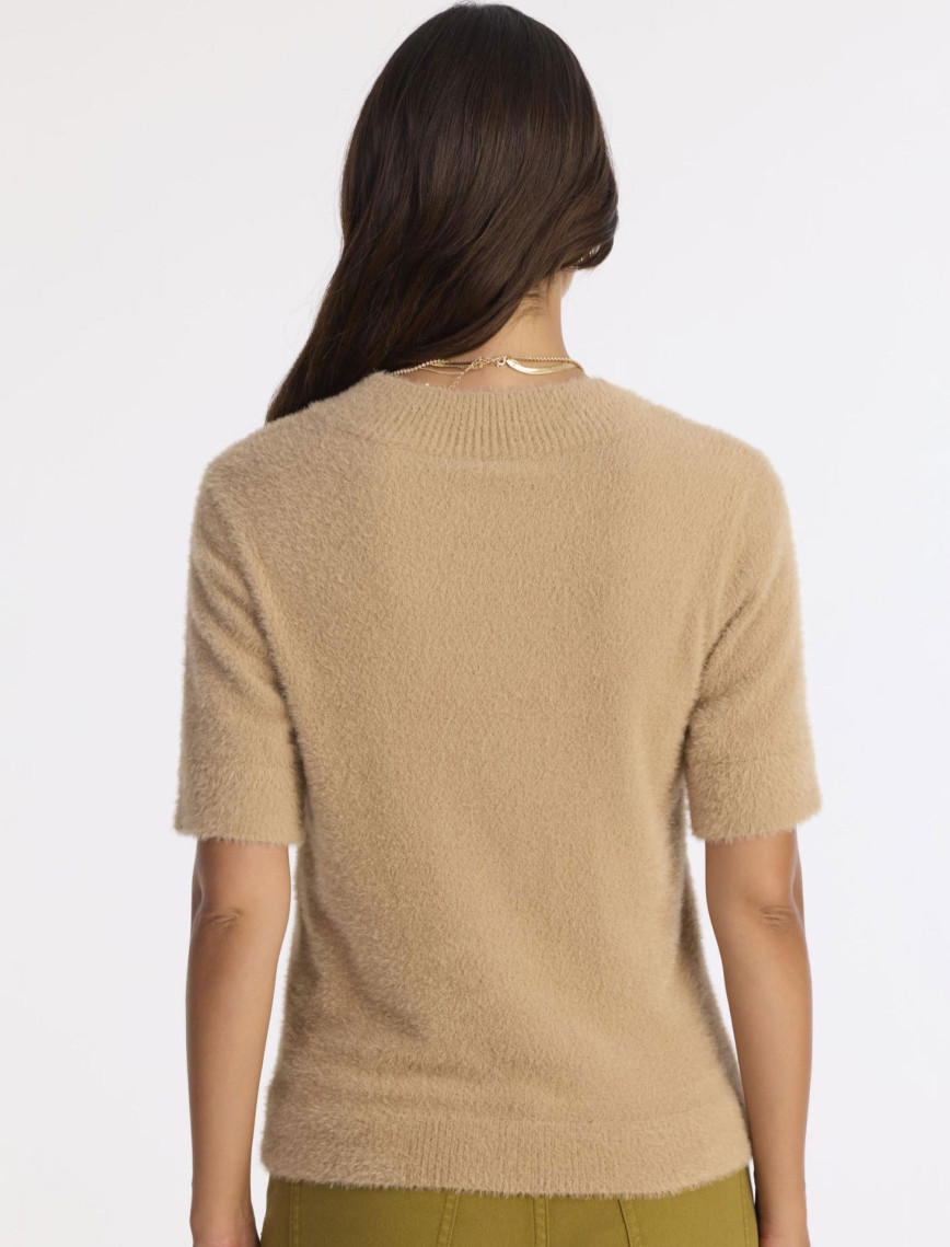 YARGICI Regular Dik Yaka Kısa Kol Kazak YARGICI Regular Dik Yaka Kısa Kol Kazak