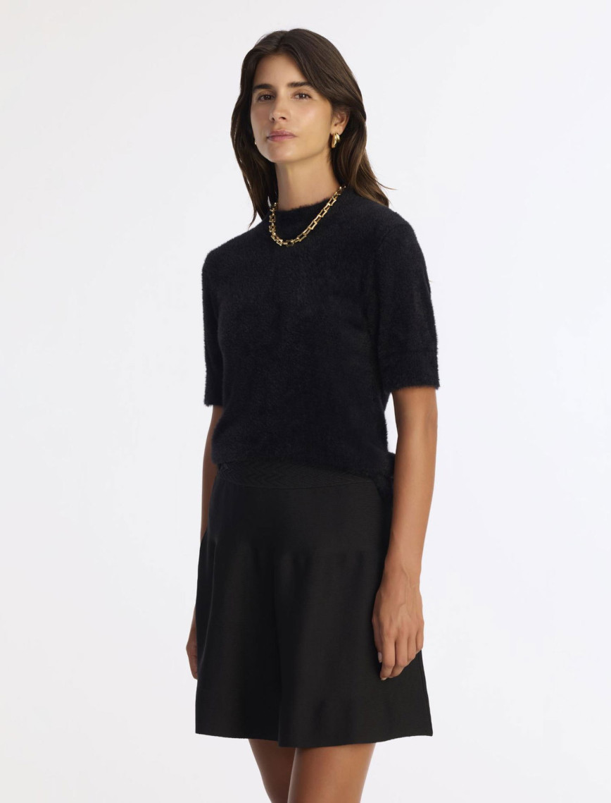 YARGICI Regular Dik Yaka Kısa Kol Kazak YARGICI Regular Dik Yaka Kısa Kol Kazak