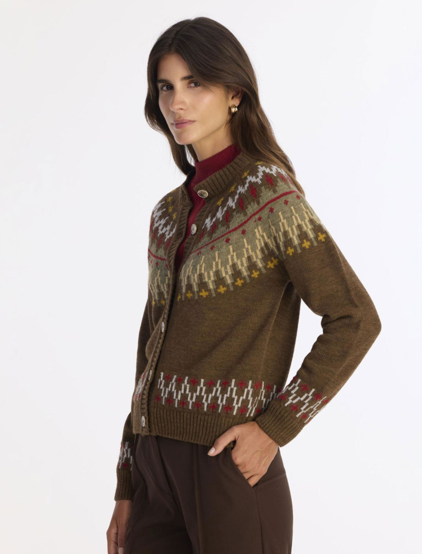 YARGICI Bisiklet Yaka Uzun Kollu Hırka YARGICI Bisiklet Yaka Uzun Kollu Hırka