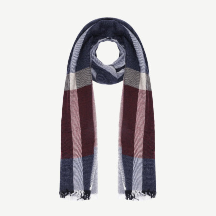 Renk Bloklu Maskulen Şal Renk Bloklu Maskulen Şal