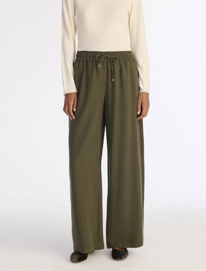 YARGICI Geniş Yüksek Bel Pantolon YARGICI Geniş Yüksek Bel Pantolon