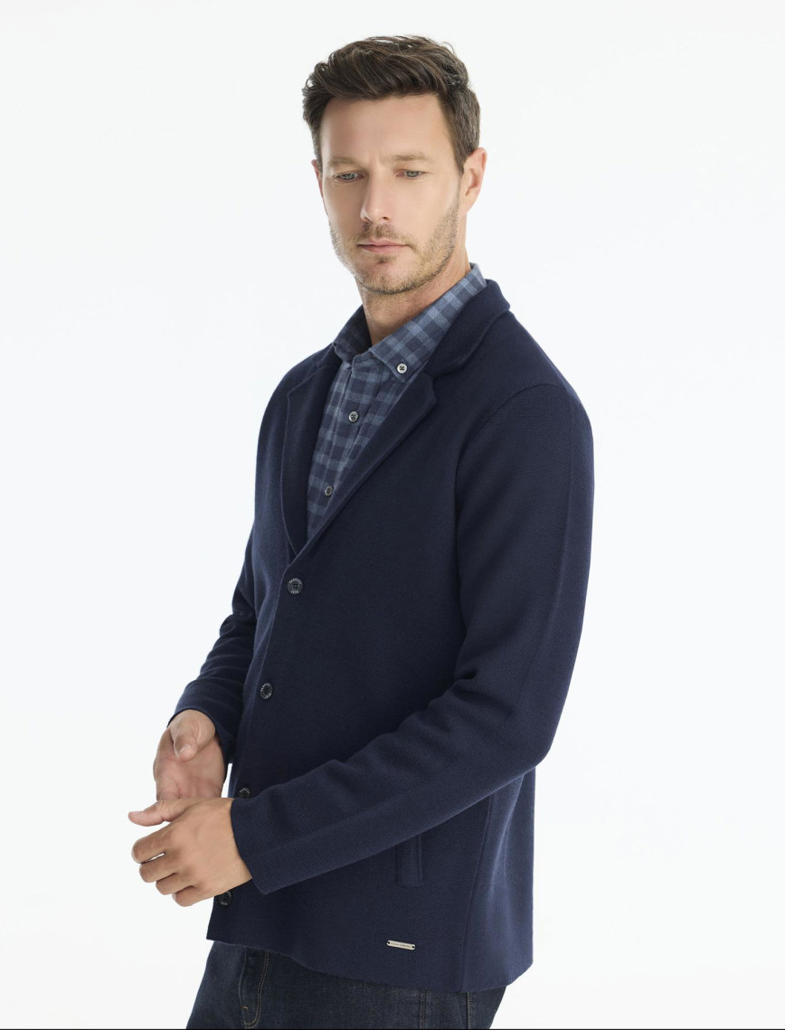 YARGICI Regular Ceket Yaka Uzun Kol Hırka YARGICI Regular Ceket Yaka Uzun Kol Hırka