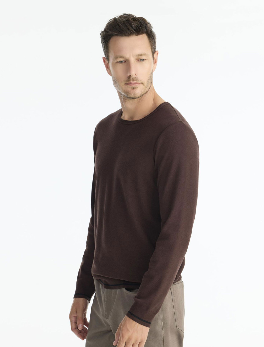 Regular Bisiklet Yaka Uzun Kol Kazak Regular Bisiklet Yaka Uzun Kol Kazak