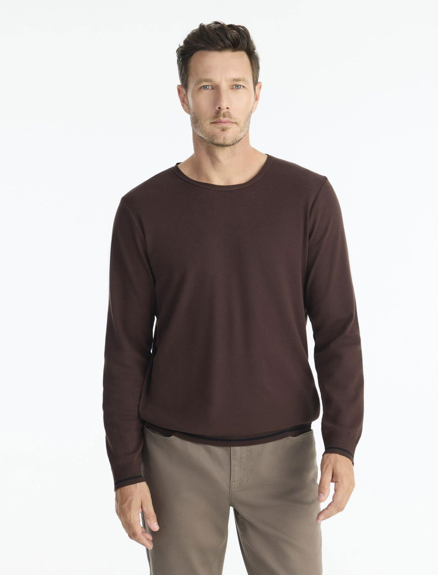 Regular Bisiklet Yaka Uzun Kol Kazak Regular Bisiklet Yaka Uzun Kol Kazak