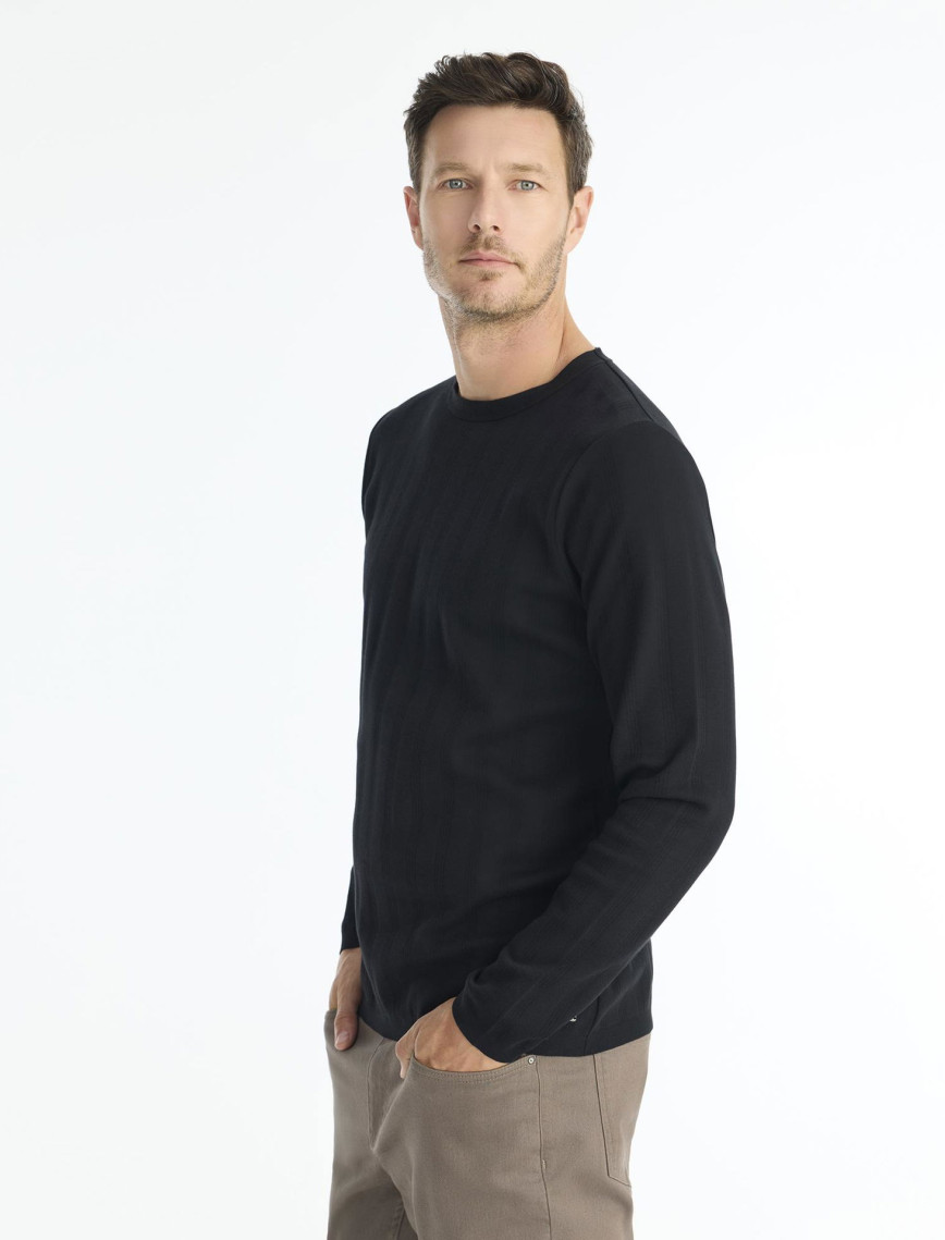 Regular Gömlek Yaka Uzun Kol Kazak Regular Gömlek Yaka Uzun Kol Kazak