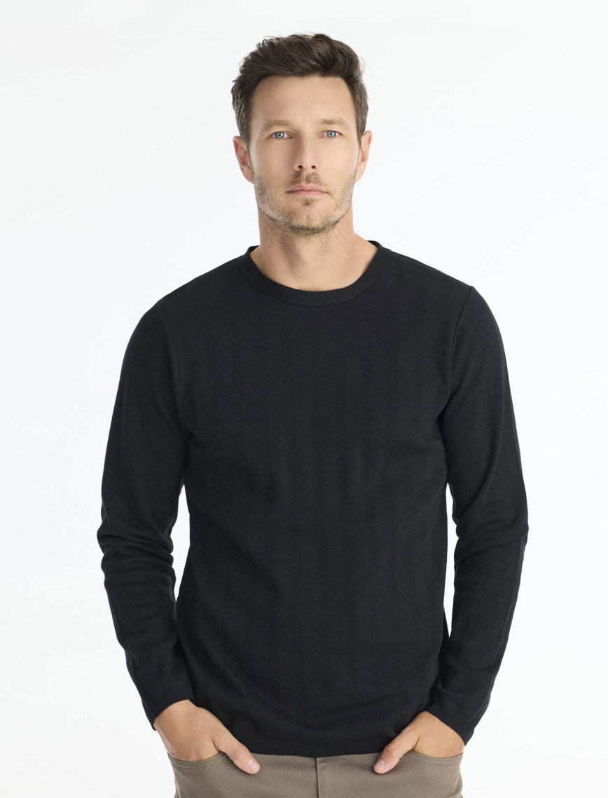 Regular Gömlek Yaka Uzun Kol Kazak Regular Gömlek Yaka Uzun Kol Kazak