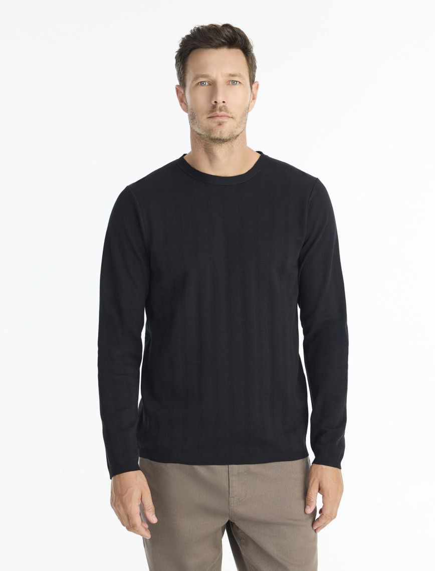 Regular Gömlek Yaka Uzun Kol Kazak Regular Gömlek Yaka Uzun Kol Kazak