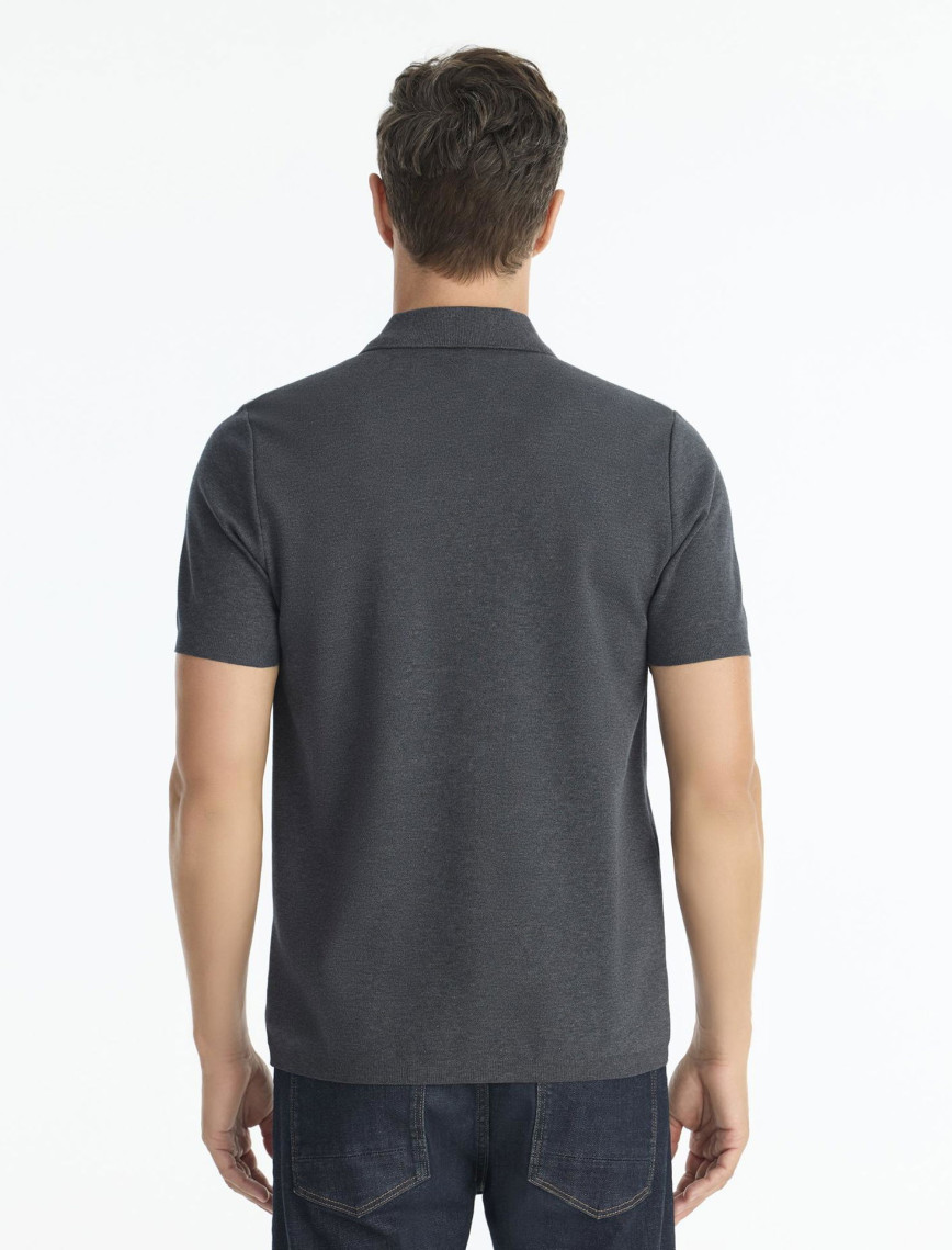 YARGICI Regular Gömlek Yaka Kısa Kol Kazak YARGICI Regular Gömlek Yaka Kısa Kol Kazak