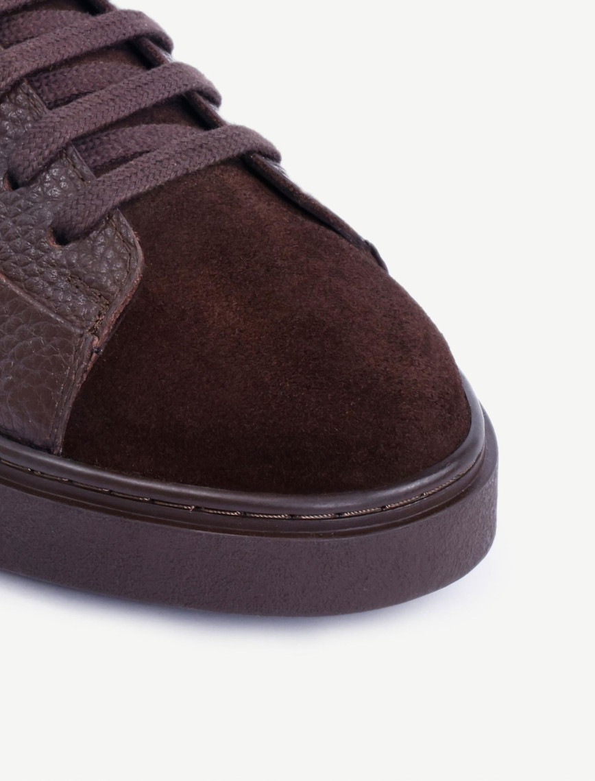 YARGICI Süet Detaylı Deri Spor Ayakkabı YARGICI Süet Detaylı Deri Spor Ayakkabı