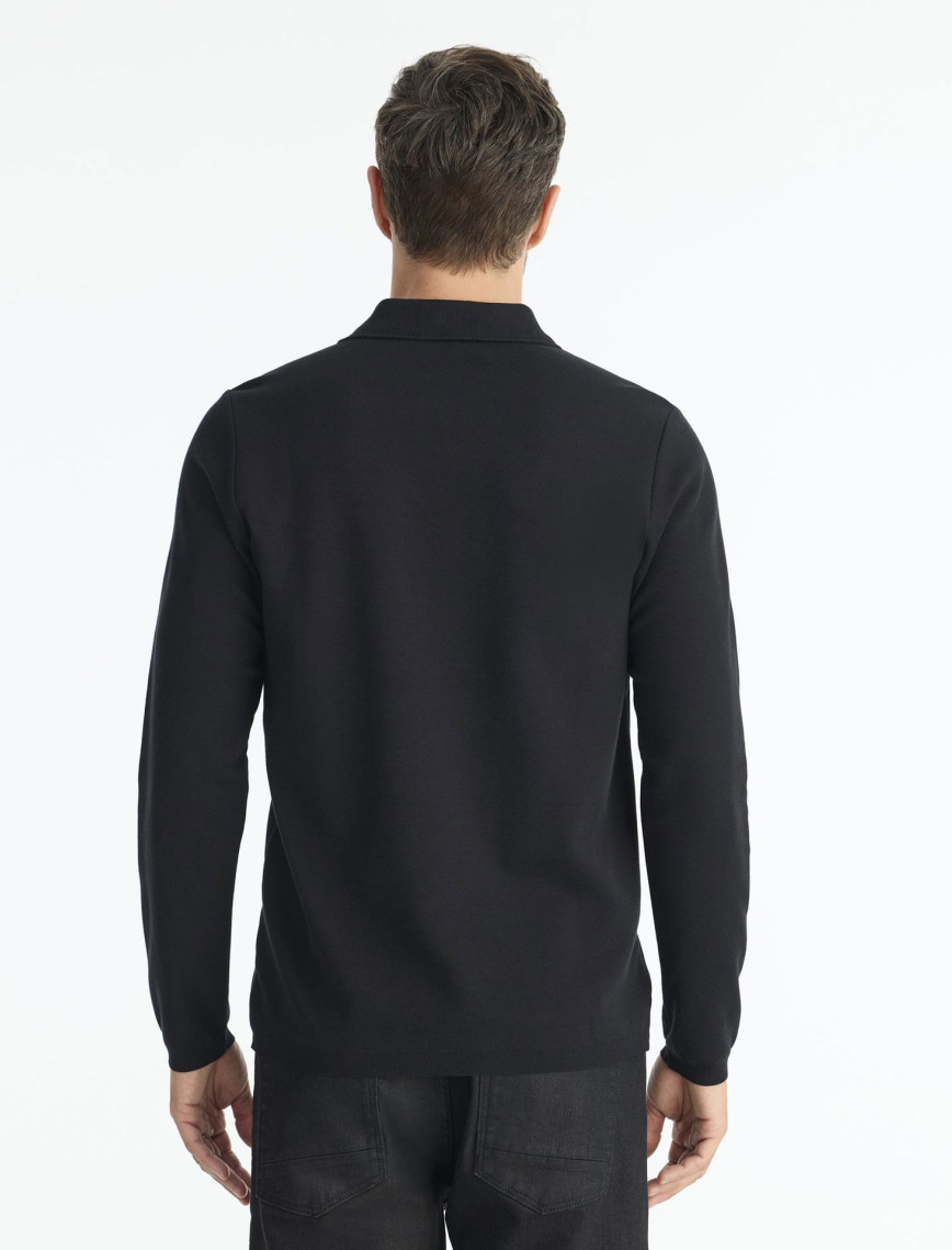 Regular Gömlek Yaka Uzun Kol Kazak Regular Gömlek Yaka Uzun Kol Kazak