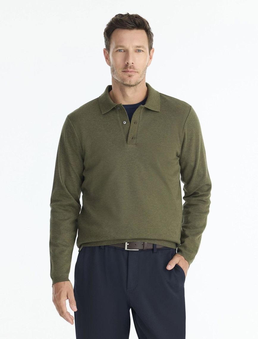 Regular Gömlek Yaka Uzun Kol Kazak Regular Gömlek Yaka Uzun Kol Kazak