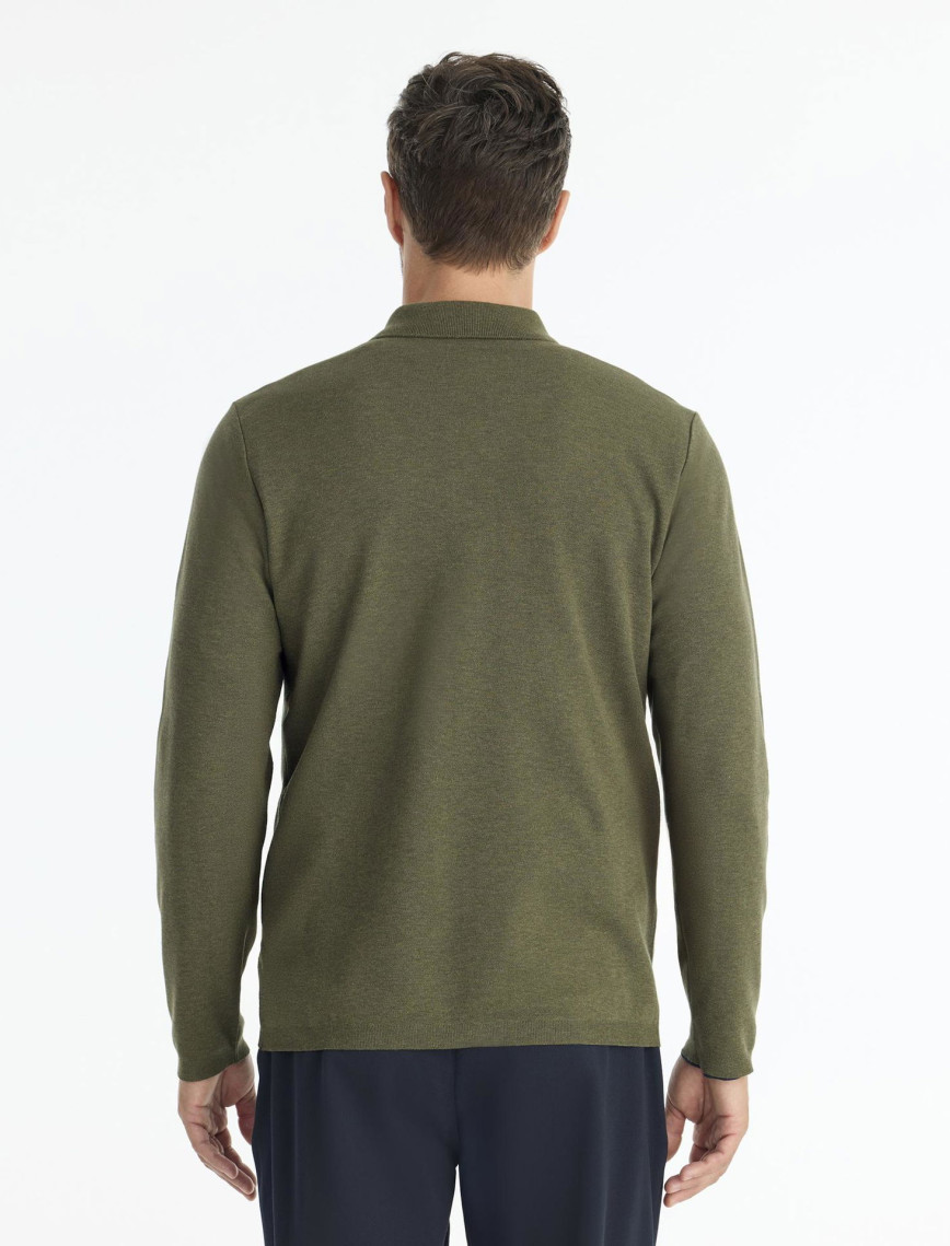 Regular Gömlek Yaka Uzun Kol Kazak Regular Gömlek Yaka Uzun Kol Kazak