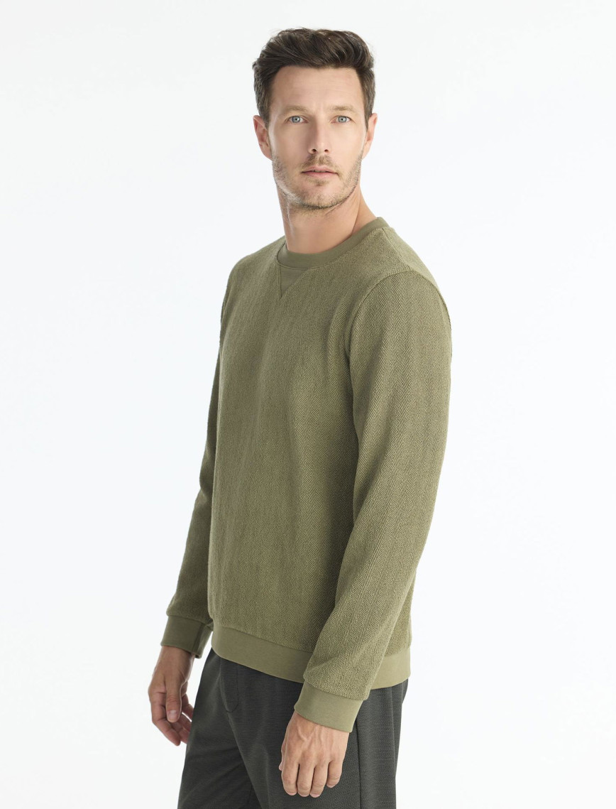 Regular Bisiklet Yaka Uzun Kol Sweatshirt Regular Bisiklet Yaka Uzun Kol Sweatshirt