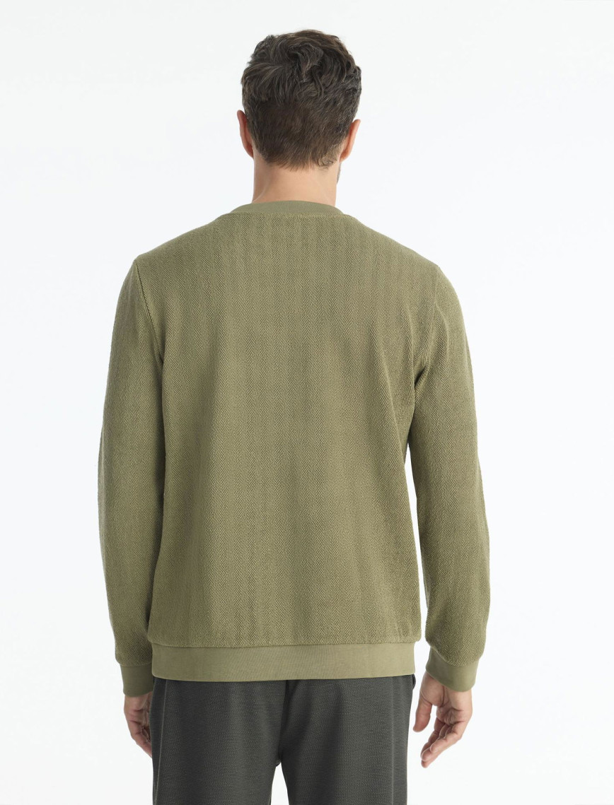 Regular Bisiklet Yaka Uzun Kol Sweatshirt Regular Bisiklet Yaka Uzun Kol Sweatshirt