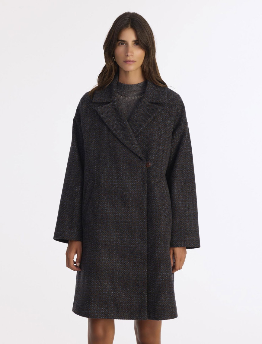 YARGICI Geniş Ceket Yaka Uzun Kol Palto YARGICI Geniş Ceket Yaka Uzun Kol Palto