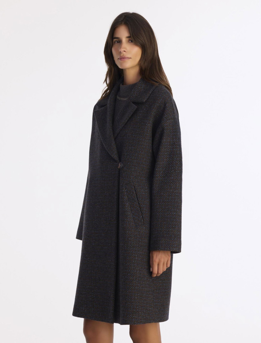 YARGICI Geniş Ceket Yaka Uzun Kol Palto YARGICI Geniş Ceket Yaka Uzun Kol Palto