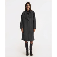 YARGICI Geniş Şal Yaka Uzun Kol Palto