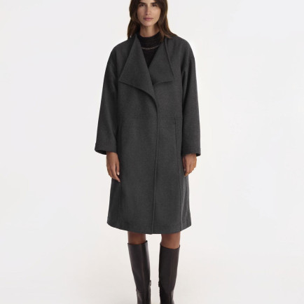 YARGICI Geniş Şal Yaka Uzun Kol Palto YARGICI Geniş Şal Yaka Uzun Kol Palto