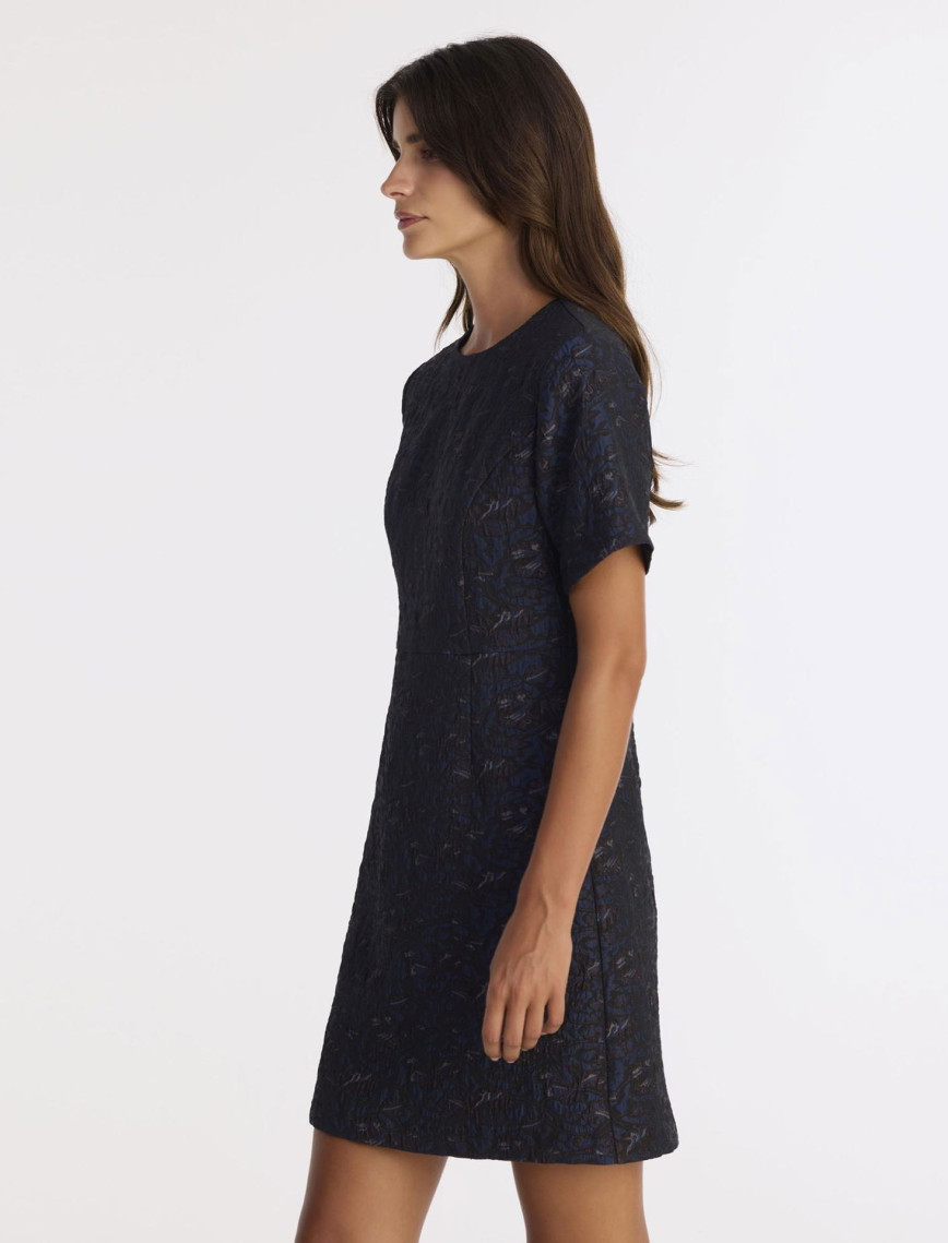 YARGICI A Form Bisiklet Yaka Kısa Kol Elbise YARGICI A Form Bisiklet Yaka Kısa Kol Elbise