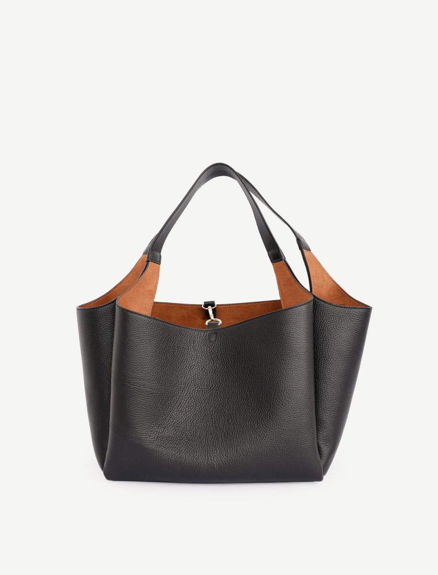 Alcantara Astarlı Deri Omuz Çantası Alcantara Astarlı Deri Omuz Çantası