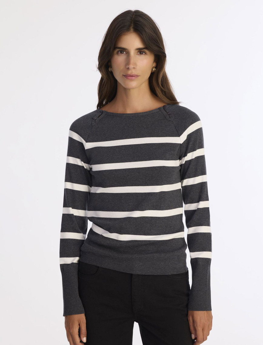 YARGICI Regular Kayık Yaka Uzun Kol Kazak YARGICI Regular Kayık Yaka Uzun Kol Kazak