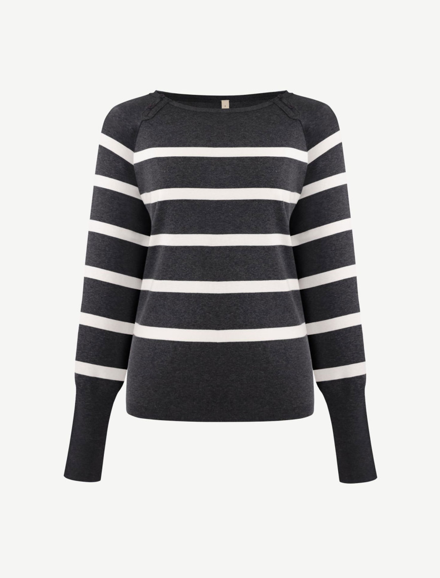 YARGICI Regular Kayık Yaka Uzun Kol Kazak YARGICI Regular Kayık Yaka Uzun Kol Kazak