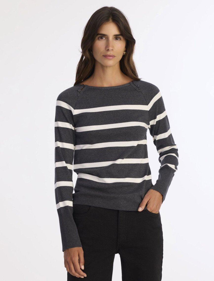 YARGICI Regular Kayık Yaka Uzun Kol Kazak YARGICI Regular Kayık Yaka Uzun Kol Kazak