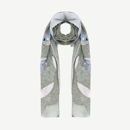 YARGICI Nakış İşlemeli Yün Şal YARGICI Nakış İşlemeli Yün Şal