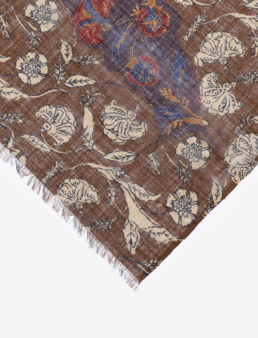 YARGICI Etnik Desenli Yün Şal