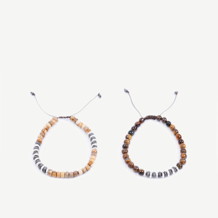 YARGICI Hematit Ve Tibet Akiği Bileklik YARGICI Hematit Ve Tibet Akiği Bileklik