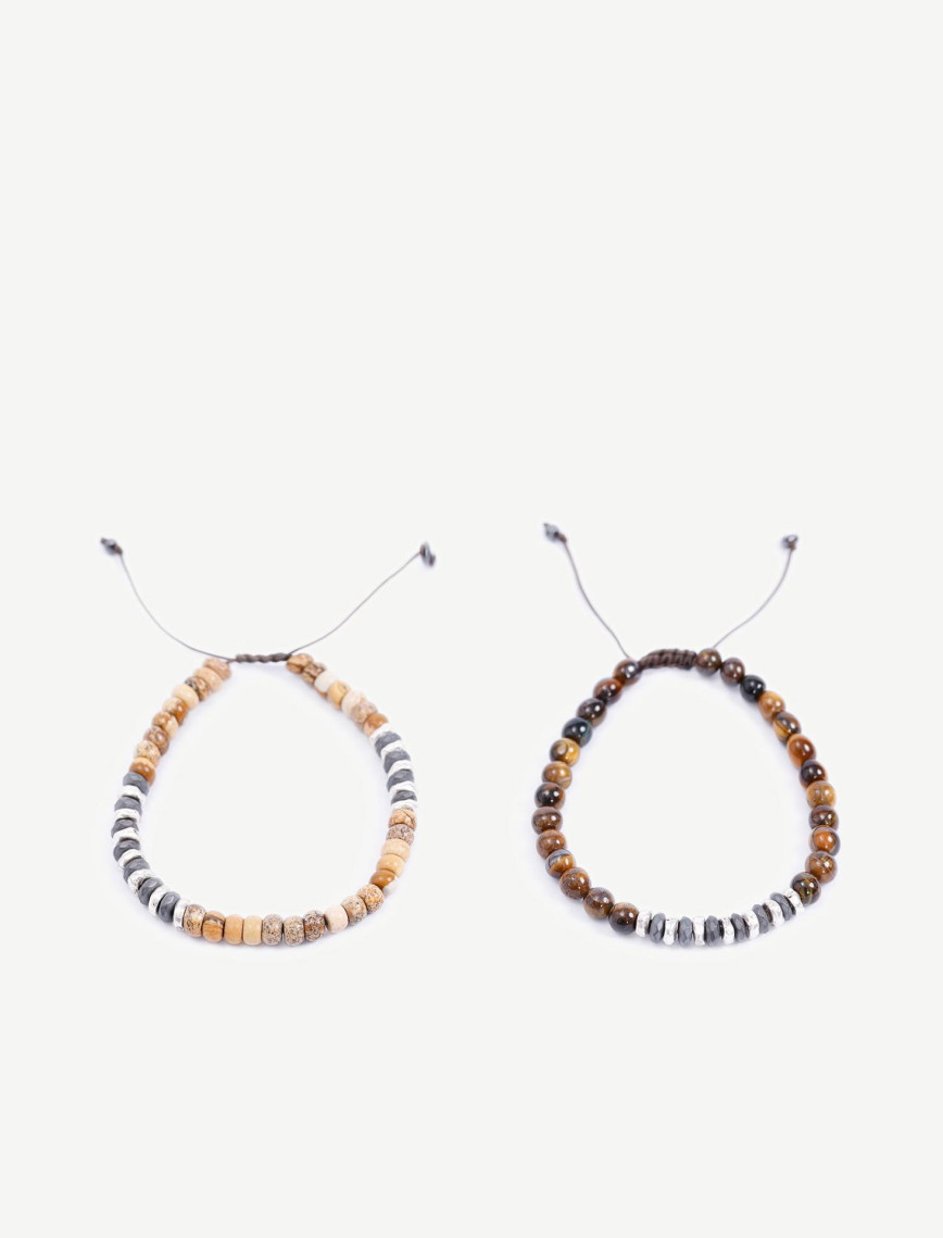 YARGICI Hematit Ve Tibet Akiği Bileklik YARGICI Hematit Ve Tibet Akiği Bileklik