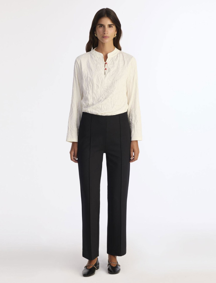 YARGICI Nervürlü Düz Kalıp Pantolon YARGICI Nervürlü Düz Kalıp Pantolon