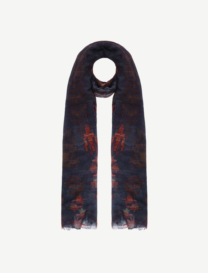 YARGICI Etnik Desenli Yün Şal YARGICI Etnik Desenli Yün Şal