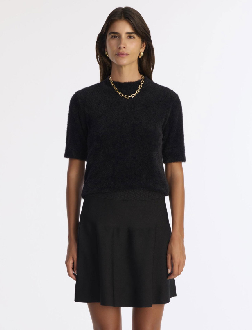 YARGICI Volanlı Kısa Triko Etek YARGICI Volanlı Kısa Triko Etek