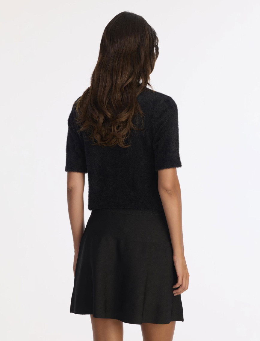 YARGICI Volanlı Kısa Triko Etek YARGICI Volanlı Kısa Triko Etek