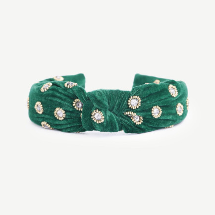 YARGICI Akrilik Boncuk Detaylı Kadife Taç YARGICI Akrilik Boncuk Detaylı Kadife Taç