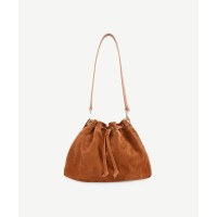 YARGICI Süet Deri Hobo Omuz Çantası YARGICI Süet Deri Hobo Omuz Çantası