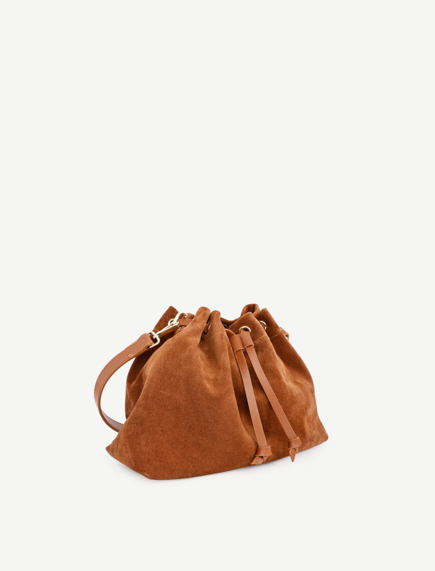 YARGICI Süet Deri Hobo Omuz Çantası YARGICI Süet Deri Hobo Omuz Çantası