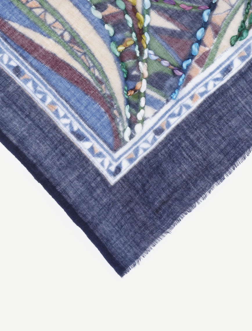 YARGICI Nakış İşlemeli Yün Şal YARGICI Nakış İşlemeli Yün Şal