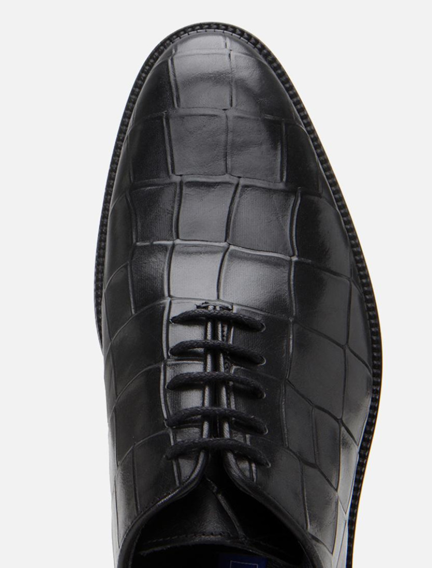 Erkek Deri Siyah Hafif Tabanlı Klasik Ayakkabı Erkek Deri Siyah Hafif Tabanlı Klasik Ayakkabı