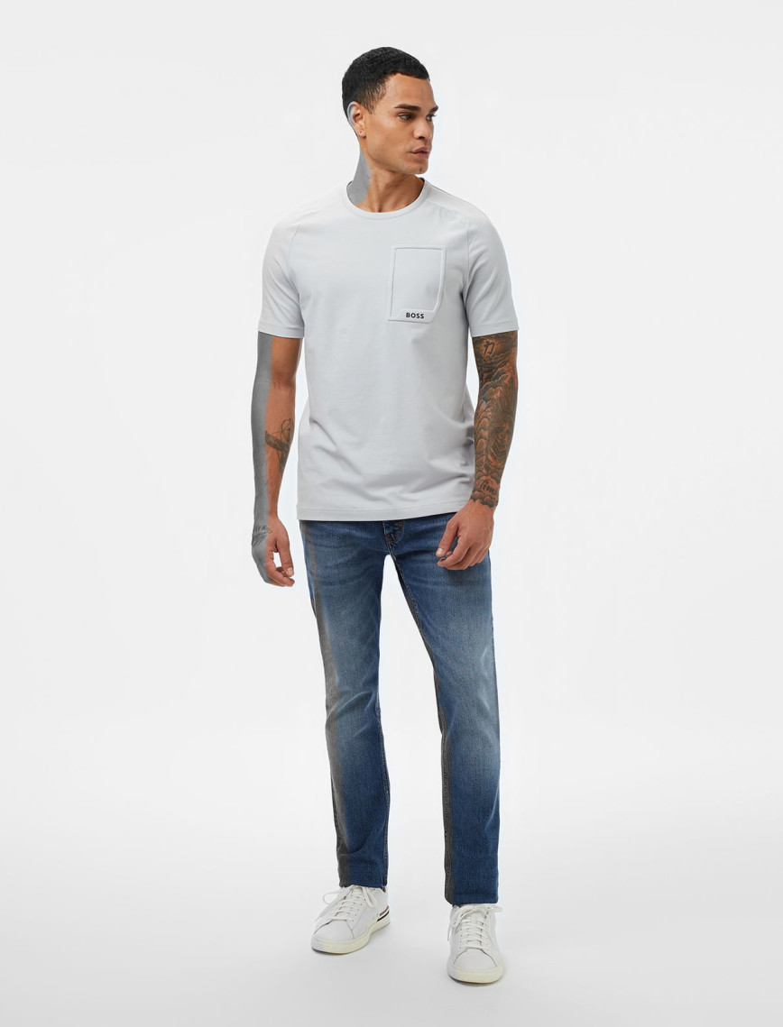 Boss Urban Erkek Açık Gri T-Shirt Boss Urban Erkek Açık Gri T-Shirt