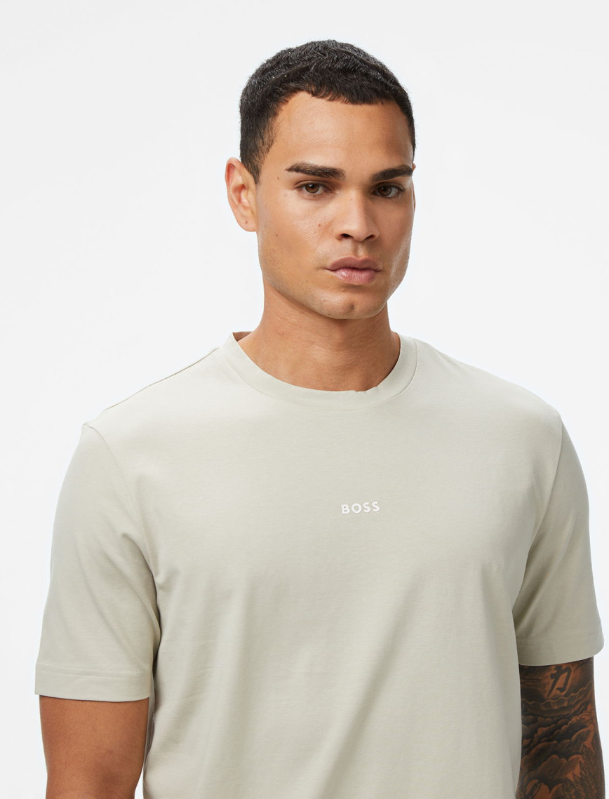 Boss Tchup Erkek Açık Bej T-Shirt Boss Tchup Erkek Açık Bej T-Shirt