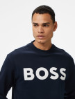 Boss Erkek Koyu Mavi Sweatshirt Boss Erkek Koyu Mavi Sweatshirt