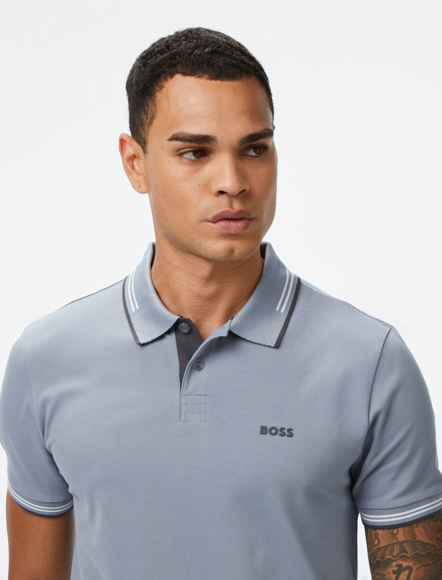 Boss Paul Erkek Koyu Gri Polo Boss Paul Erkek Koyu Gri Polo